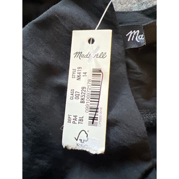 Madewell The Layton Midi Slip Dress – Black – Size 14 – NWT - Picture 6 of 11